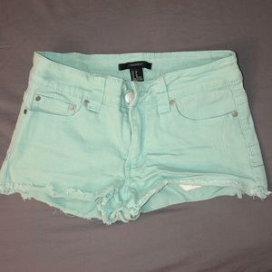Light Blue Denim Shorts